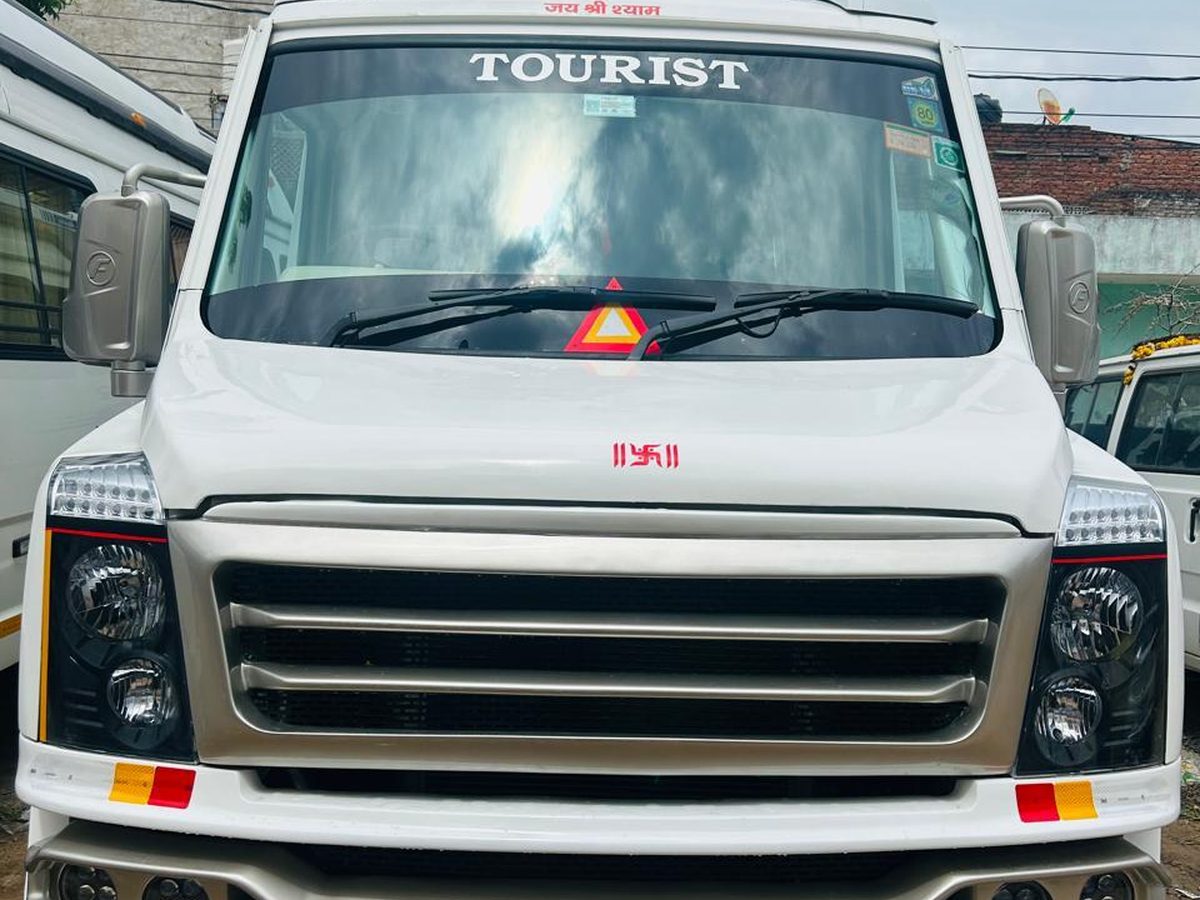 Tempo Traveller Maharaja available for hire from Vinayak Tours and Travels